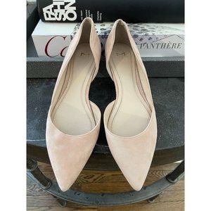 Marc Fisher LTD Sunny Suede Pointed Toe D'Orsay Flats - Size 7.5